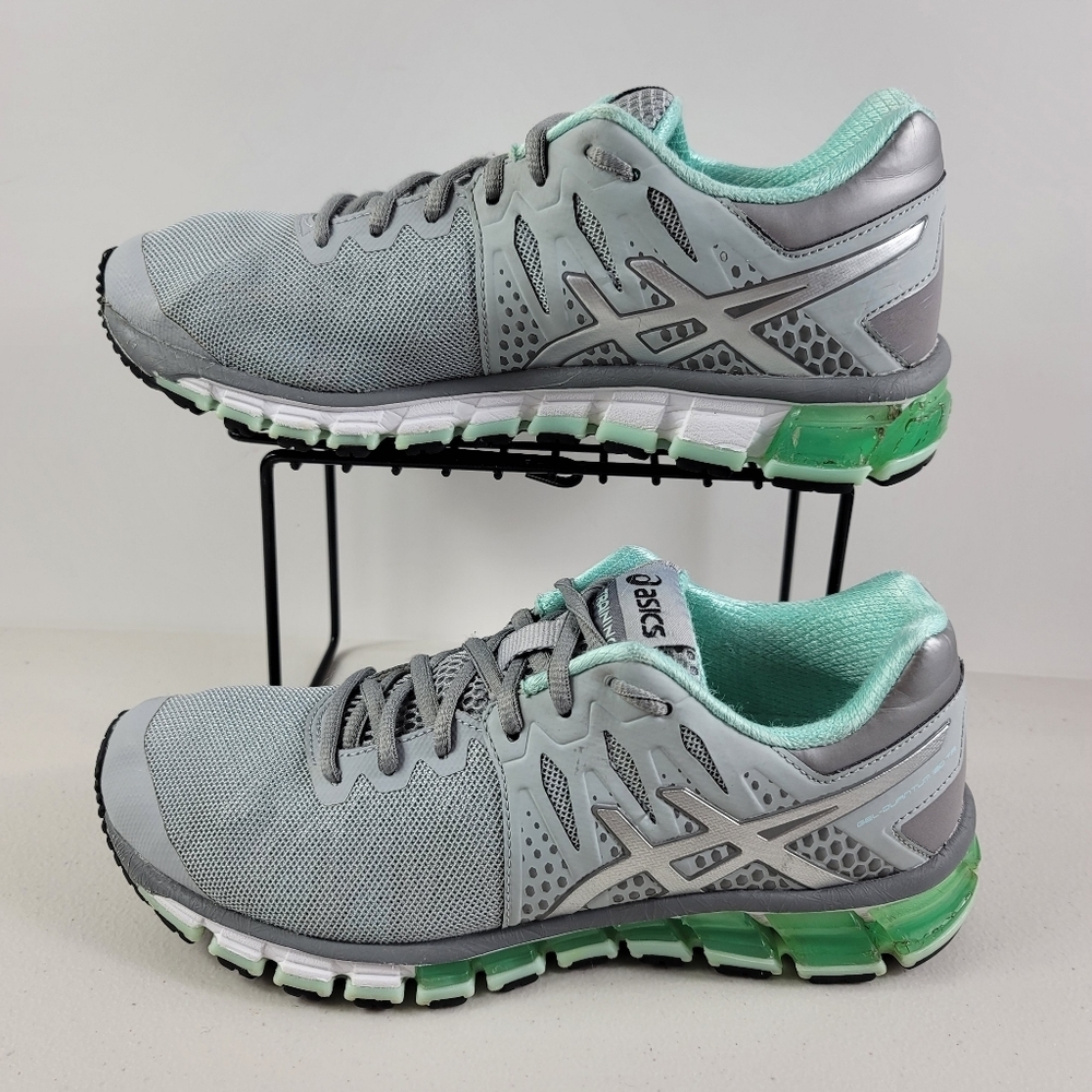 Asics Woman's Gel Quantum 180 TR Mid grey Silver Sz 7